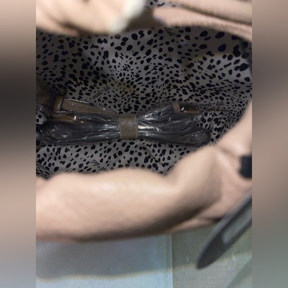 Vegan Leather Handbag & Cosmetic Bag 2-Piece Set - Picture 6 of 14